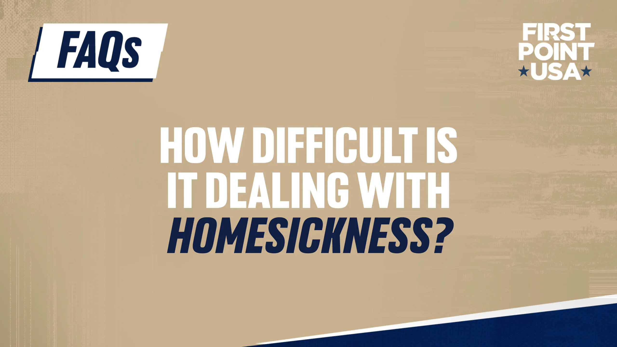 How difficult is it dealing with homesickness?